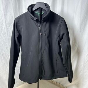 WOOLRICH Full Zip Jacket w/ Soft Shell + Pockets Women's L Black